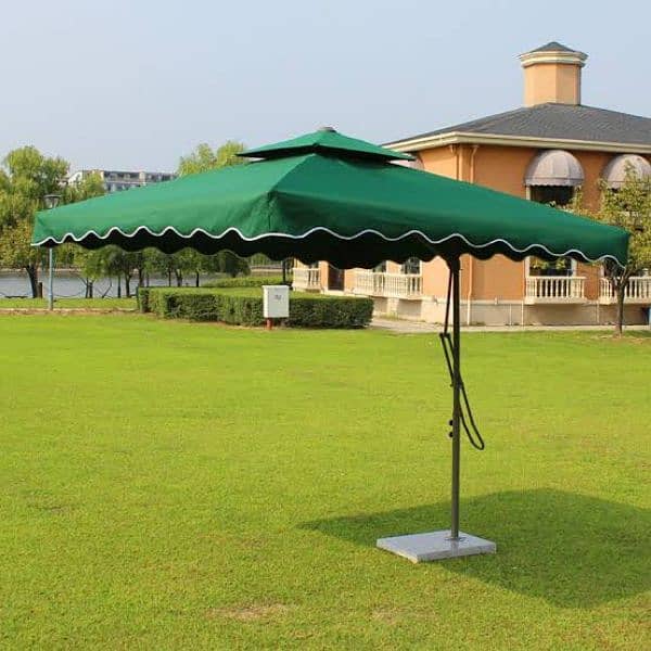 Side pole canopy Umbrella garden 0