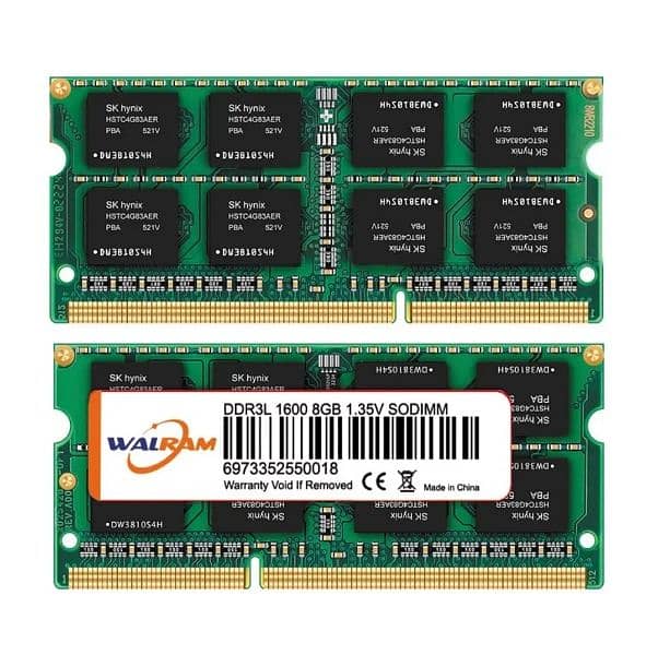 Ram DDR3L Walram and PUSKILL Memory Notebook Memoria Sodimm 1.35V 8GB 5