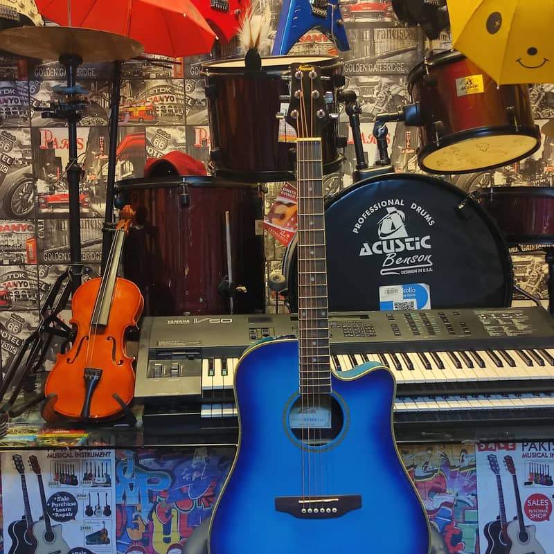 USA 15% OF | Acoustic Guitar Shop lahore Voilin Cajon ukulele Flutes 4