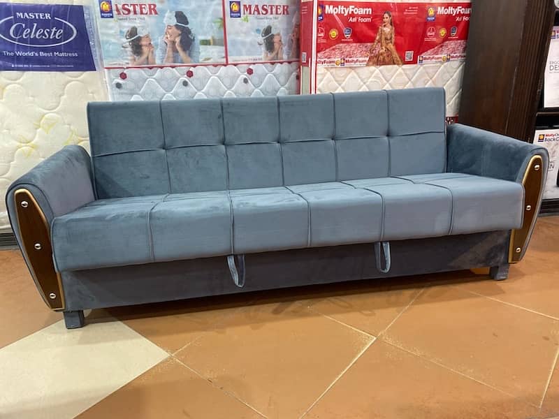 SOFA CUM BED ( bed + sofa )(2in1)(Molty foam) 17