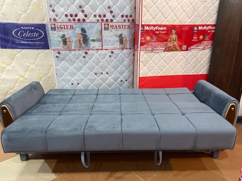 SOFA CUM BED ( bed + sofa )(2in1)(Molty foam) 18