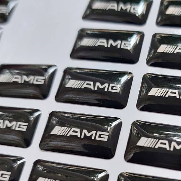 AMG Badge Sticker Epoxy Resin W204 C63 E63 6.3 Mercedes Benz 3