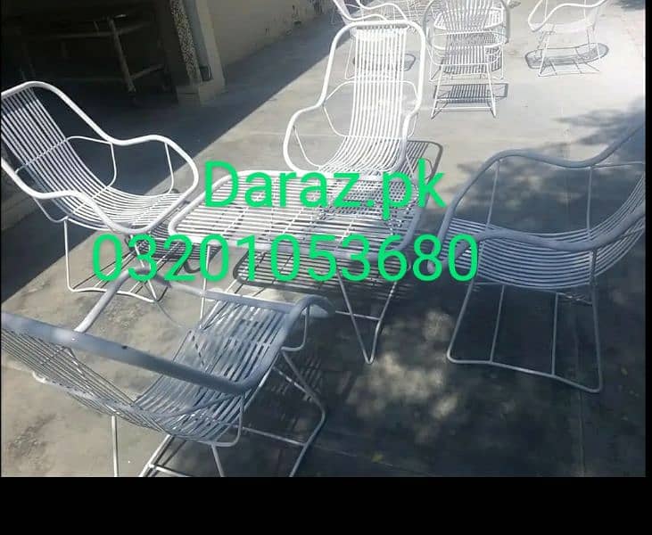 outdoor furniture garden iron chairs table 1