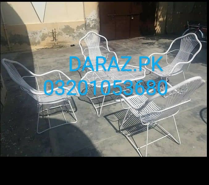 outdoor furniture garden iron chairs table 3