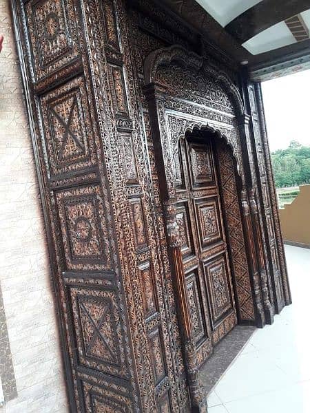 Home decoration item door antique door swati furniture new wood door 0