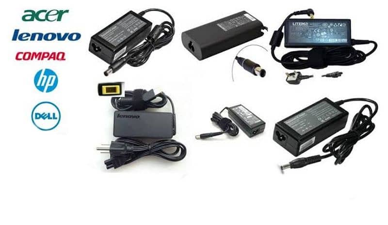 Laptop charger All brand Available dell hp 1