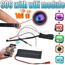 Smallest mini S06 camera charger Full HD IP CCTV bulb 3 antenna camera