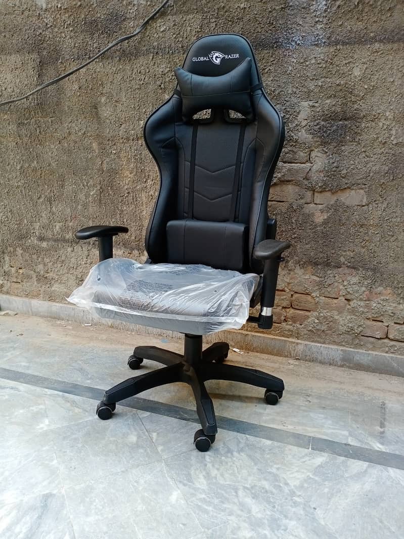 Imported Gaming Chair Global Razer with Footrest, Gaming Chair 6