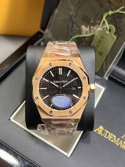 AUDEMARS PIGUET WATCH FOR MEN BLACK DIAL