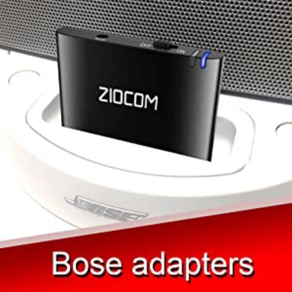 ZIOCOM 30 Pin Bluetooth Adapter Receiver for Bose Black 3