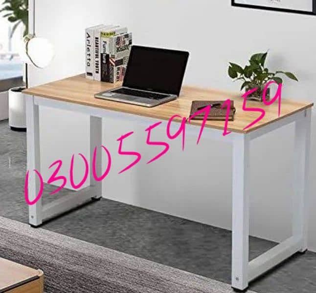 study desk computer work table metal frame furniture office home chair 14