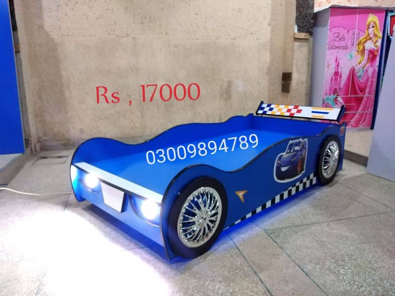 kids car bed with lights, factory price, 1