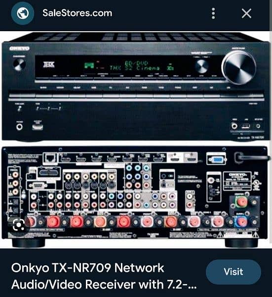 3x Onkyo Amplifier 4K Home Theater (Denon' Yamaha' JBL) 5
