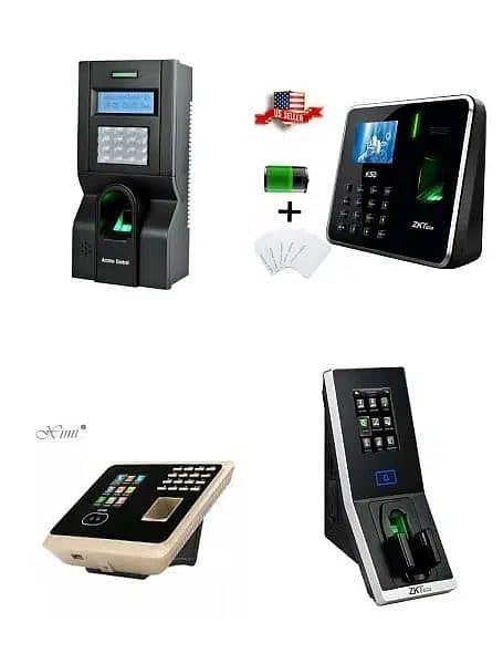 Zkteco Biometric Attendance machines, Wifi Access Control door lock 1