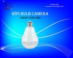 Bulb Holder shape Wifi 360 Panoramic security Camera 1080p
