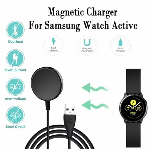 Wireless Magnetic Fast Charging Dock Smart Watch Charger Cable 0