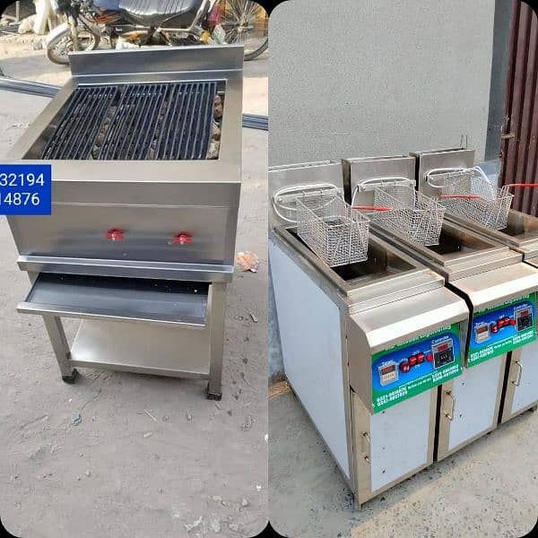 Bar B Q counter / pizza oven/ fryers 2