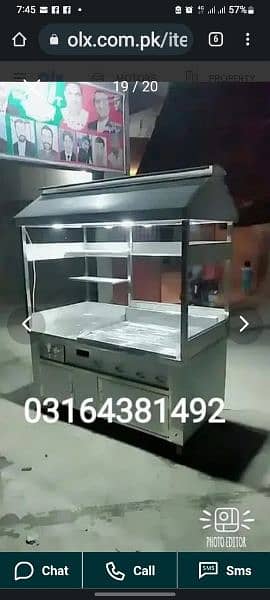 Bar B Q counter / pizza oven/ fryers 11