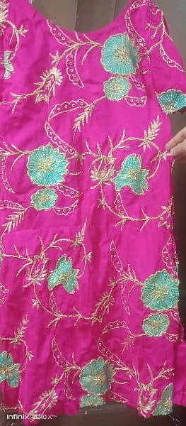 Fully embroidered pure duptta n guff silk stuff shulwar 13