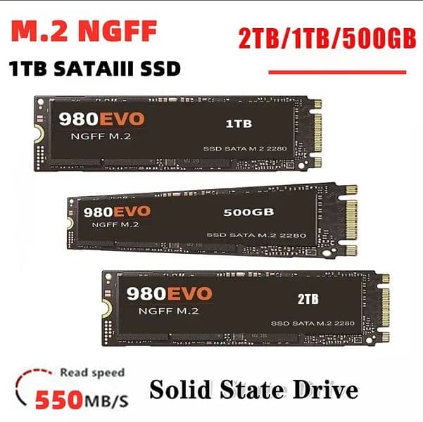 SSD M2 2TB NGFF 980 Pro. NVMe 1TB WD 500GB 1TB Internal Solid