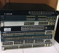 Cisco Catalyst All giga PoE |Non PoE | PoE+| Nexus| Firewall |Switches 3