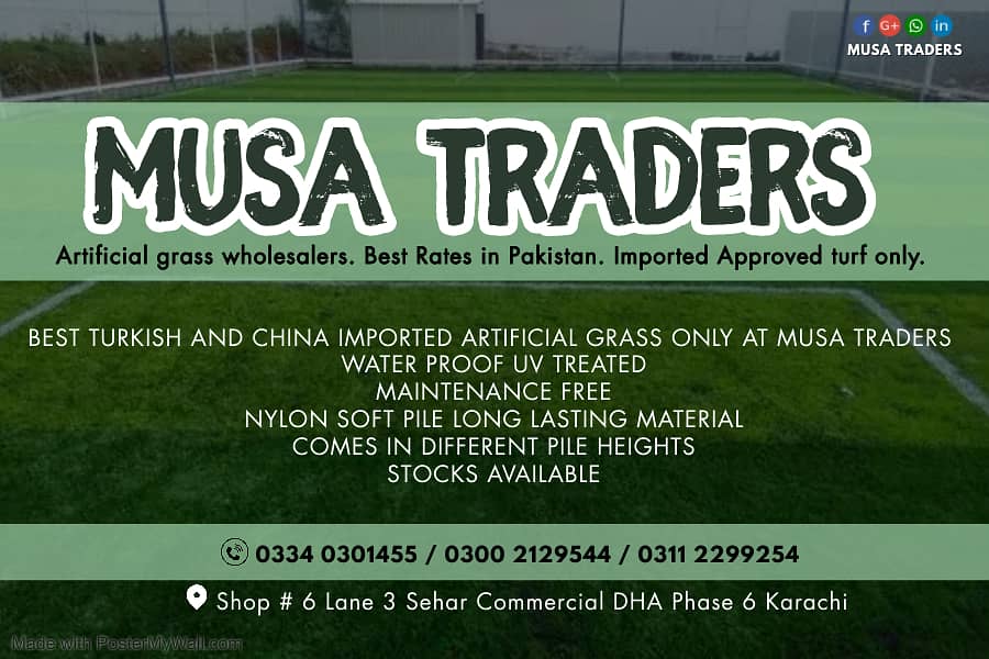 Artificial grass for futsall and cricket grounds sports use grass 3