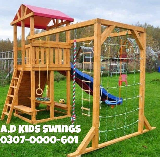 Swings|Slide|Seesaw|Marygoround|Bench|Gazibo|Tree House|Park Setup 0