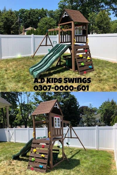 Swings|Slide|Seesaw|Marygoround|Bench|Gazibo|Tree House|Park Setup 2