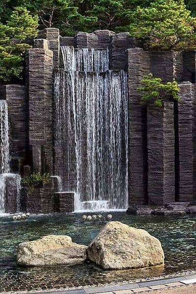 waterfall fountain wall design and concert art 0