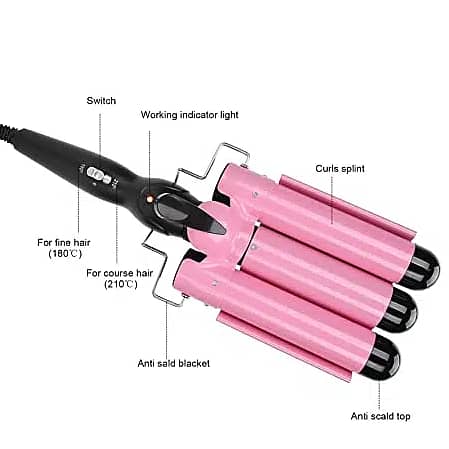 Curling Iron Hair Styling Tool, Electric Hair Warmer a35 r65 2