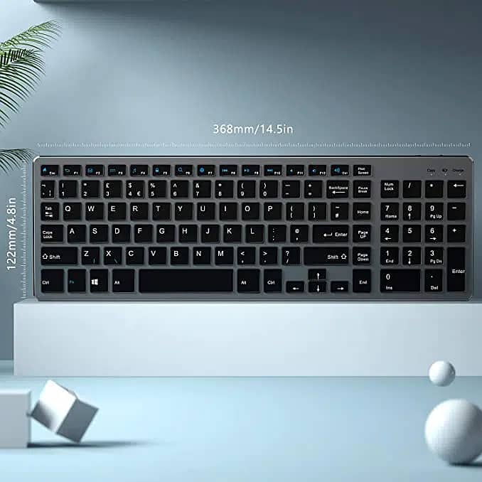 Wireless Keyboard, 2.4GHz Ultra  Wireless Key m16 1