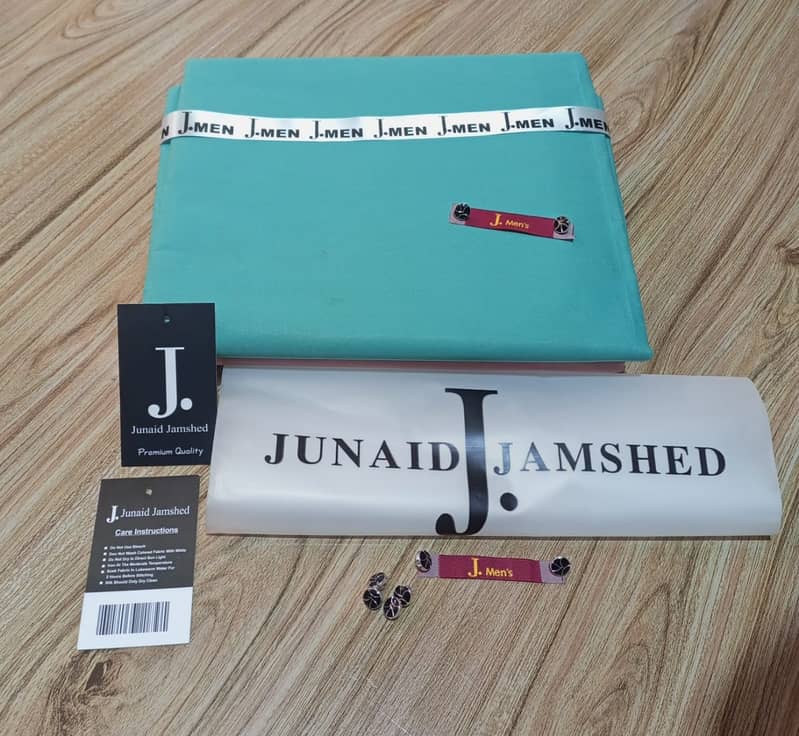 Title: Junaid Jamshed Unstiched men dress suite summer 1