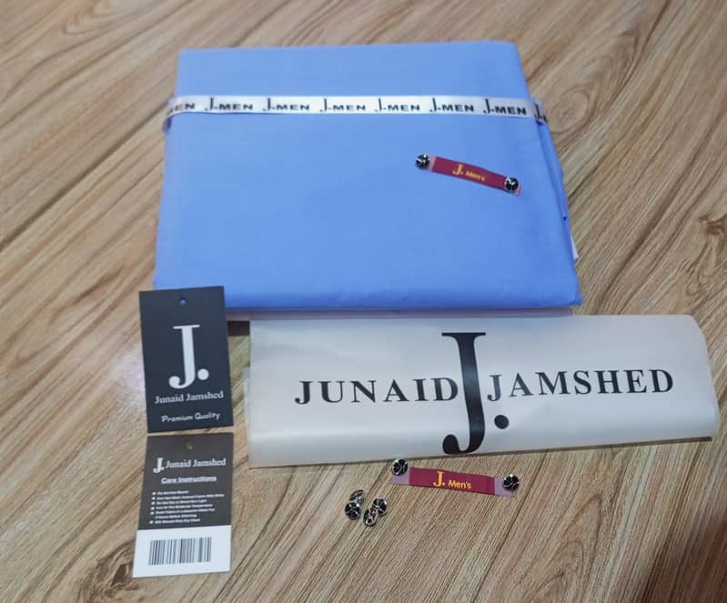 Title: Junaid Jamshed Unstiched men dress suite summer 3