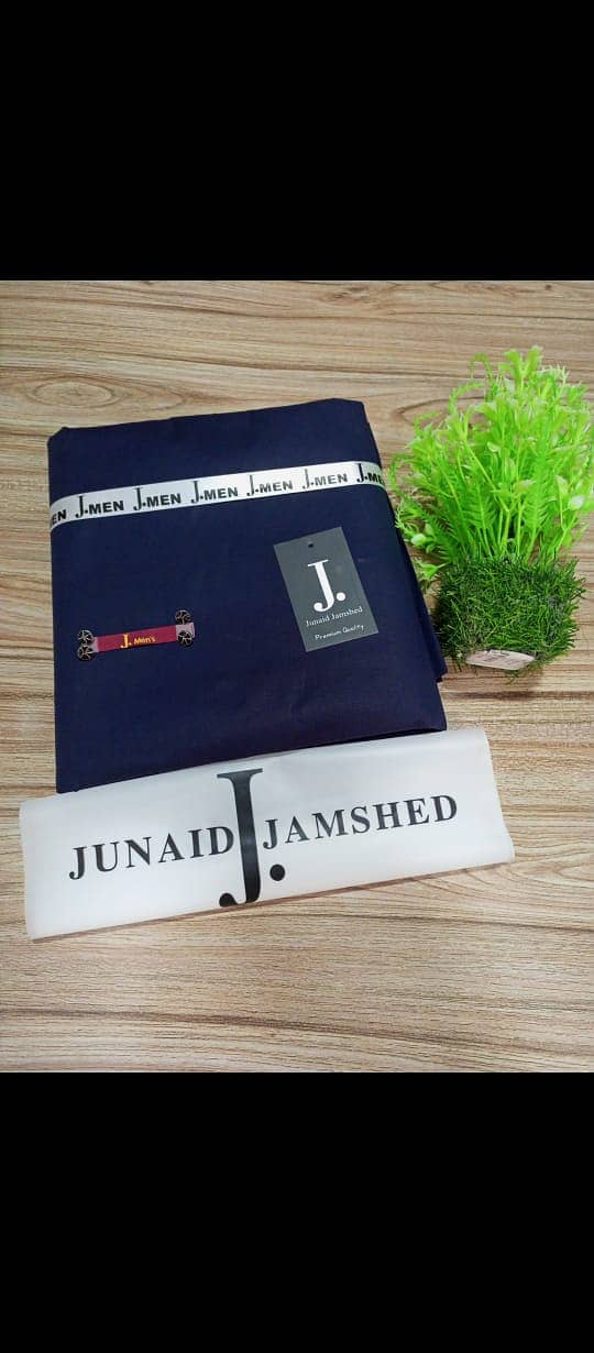 Title: Junaid Jamshed Unstiched men dress suite summer 4