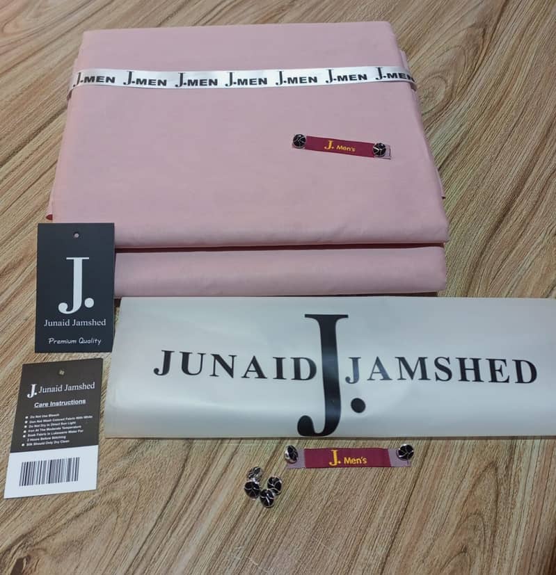 Title: Junaid Jamshed Unstiched men dress suite summer 5