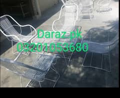 lawn / garden chair table outdoor furniture iron steel