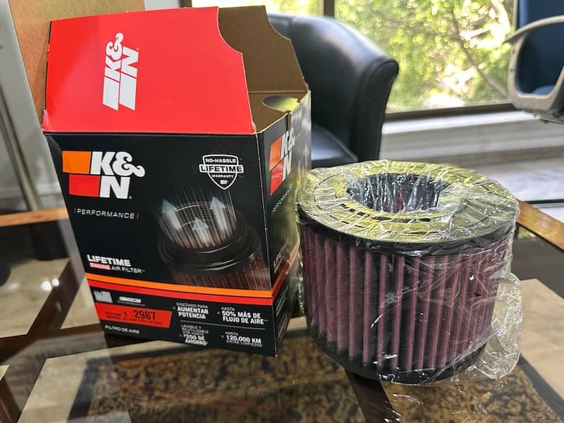 KN reusable Air Filter for Audi A6 0