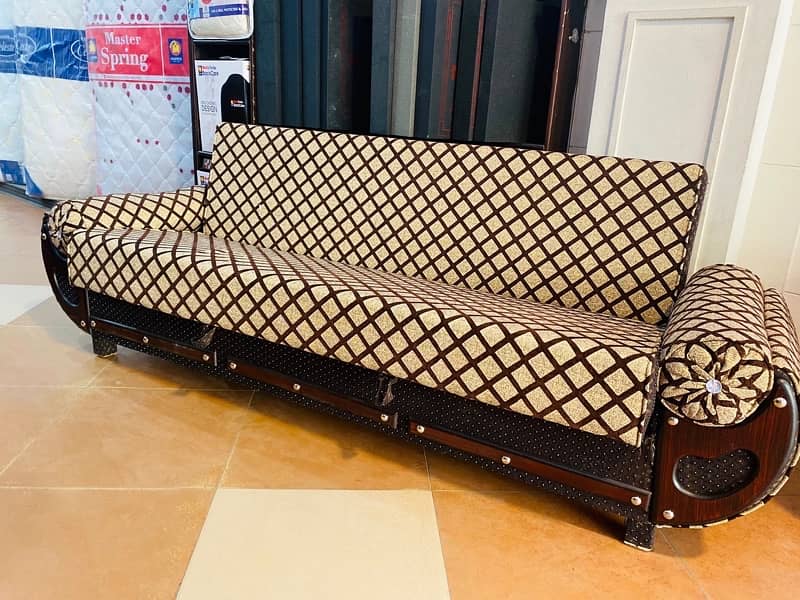 sofa cum bed ( 2in1)(sofa +bed)(Molty foam )(10 years warranty ) 3