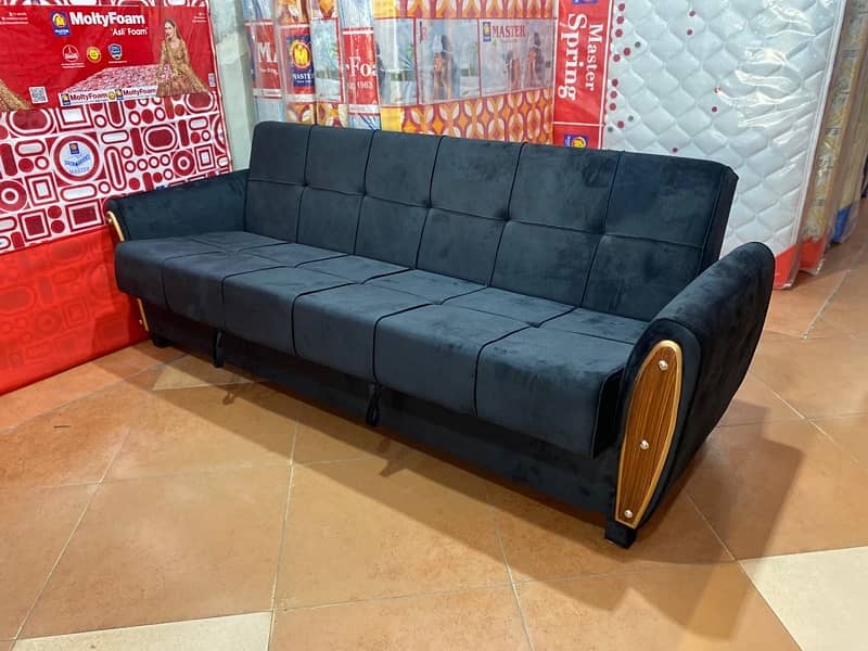 sofa cum bed ( 2in1)(sofa +bed)(Molty foam )(10 years warranty ) 7