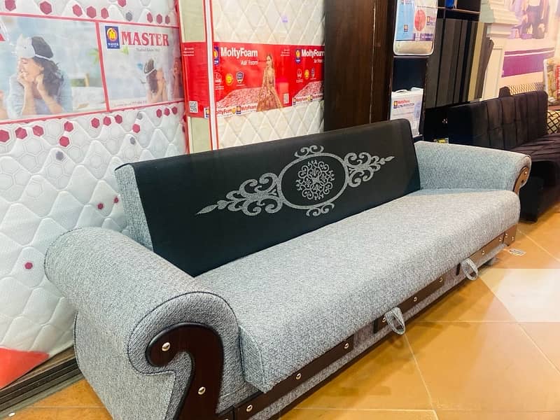 sofa cum bed ( 2in1)(sofa +bed)(Molty foam )(10 years warranty ) 10