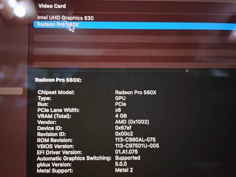 MacBook Pro 2018 Core i9 32GB 512GB 4GB GC 15" CTO Model A1990 3