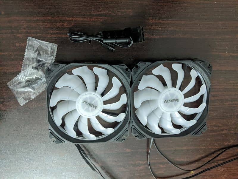 4 argb RGB fans with controller for gaming pc computer 2