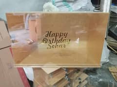 Large Acrylic Cake boxes/Wedding box (03021466006) 0