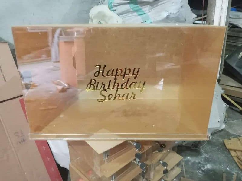 Large Acrylic Cake boxes/Wedding box (03021466006) 1