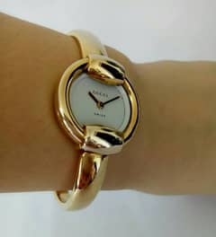original gucci imported gold plated watch