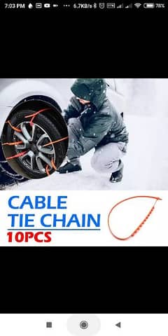 10pcs Universal Anti-Slip Car SUV Plastic Winter Tire Snow Ch