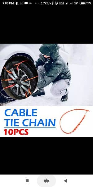 10pcs Universal Anti-Slip Car SUV Plastic Winter Tire Snow Ch 0