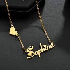 Costomized Necklace Name Gold Locket Dalivery Available Best for Gifts