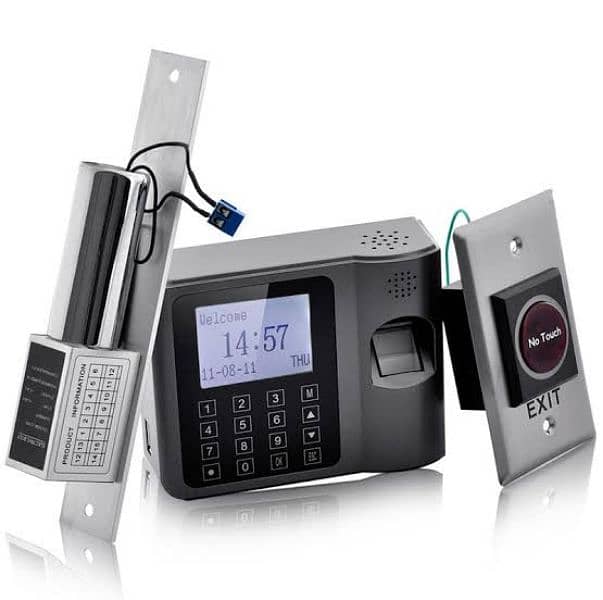 Biometric attendance machine & Rfid Card door lock access Control 1