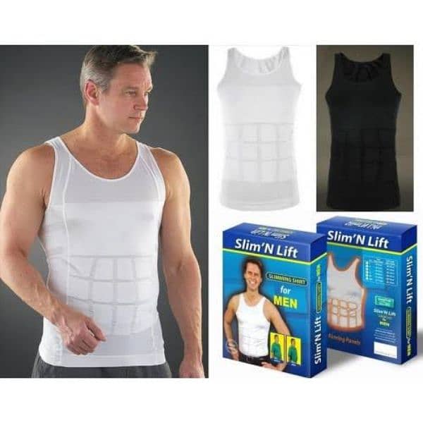[BODY SHAPER) “Slim N Lift Slimming Vest”(White , Black) M, L, XL, XxL 0